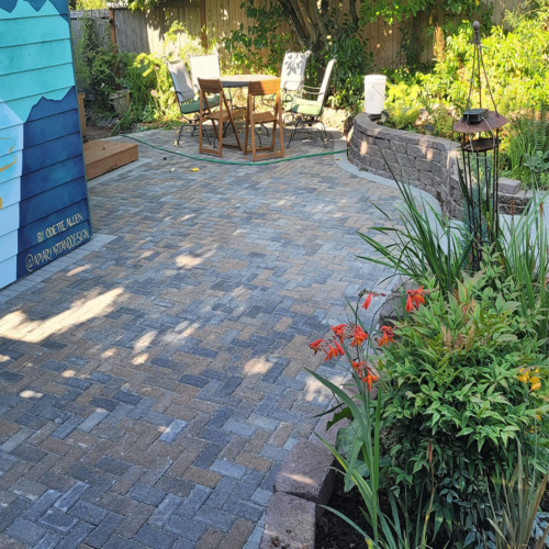 2. [Backyard][Brick][Patio]